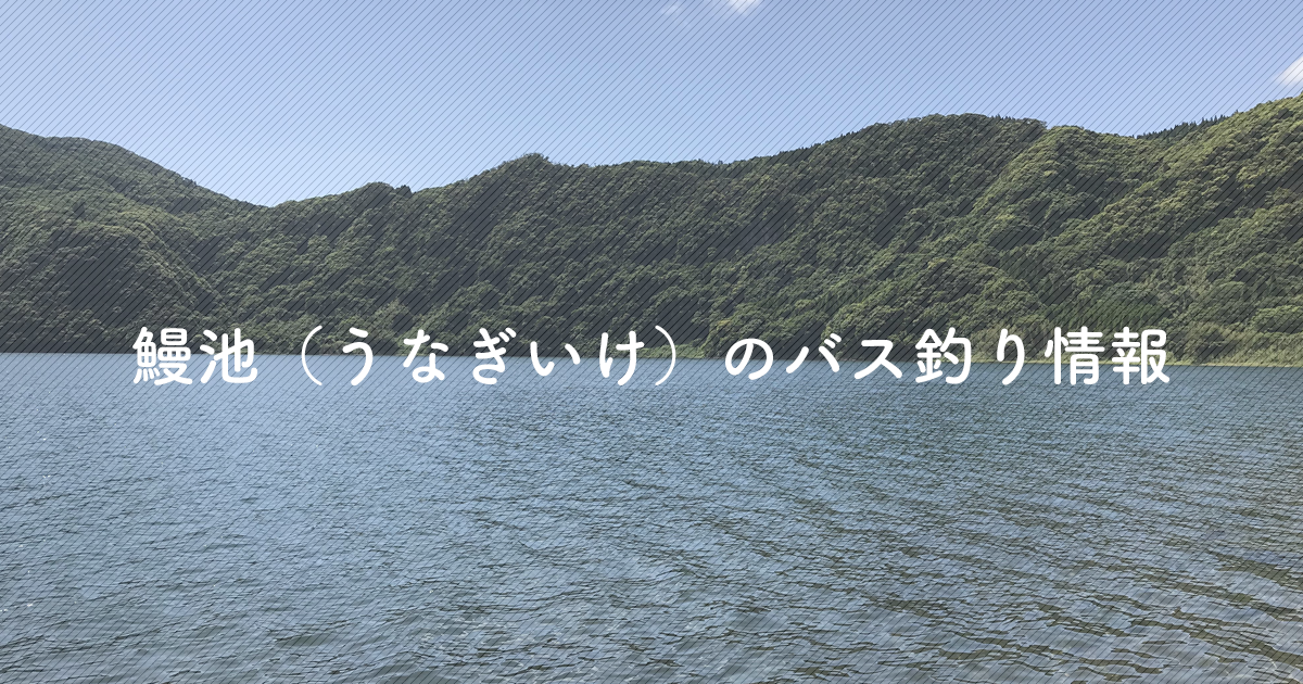 写真あり】バス釣りはできる?駐車場は? 鰻池のフィールド情報まとめ 