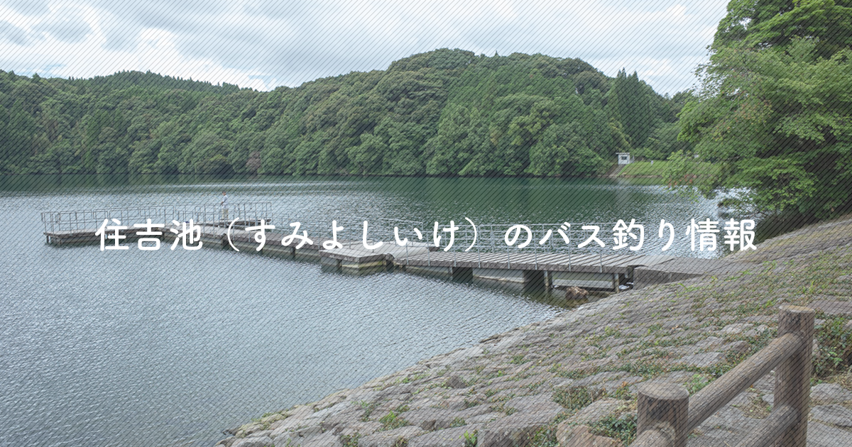 写真あり バスは釣れる 駐車場は 住吉池のフィールド情報まとめ Shimotsumagazine